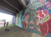Trabajos. Los murales en Zámbiza están por concluir.
