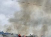 Un incendio forestal del fin de semana.