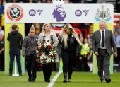 Familiares y autoridades del club le rindieron homenaje en la pasada fecha de Premier League.
