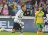 El delantero Paolo Guerrero marcó un doblete en la victoria de Liga de Quito.