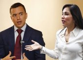 Encuentro. El cara a cara entre Luisa González y Daniel Noboa está previsto para las 19:00 del domingo.