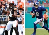 Watson (i) y Jones (d) eran titulares en sus respectivos equipos de la NFL.