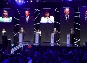 Presencia. Los candidatos presidenciales argentinos durante un debate en Santiago del Estero (Argentina).