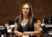 Figura. Pierina Correa es la asambleísta nacional más votada en esta elección. El correísmo logró 52 curules.