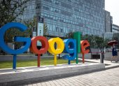 Marca.- El logo y sede de la empresa de Google.