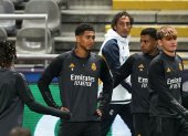 Braga (Portugal), 23/10/2023.- Real Madrid players attend a training session in Braga, Portugal, 23 October 2023. Real Madrid will play against SC Braga in their UEFA Champions League match on 24 October 2023. (Liga de Campeones) EFE/EPA/HUGO DELGADO