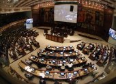 Legislativo. El Hemiciclo de la Asamblea Nacional, lugar que ha sido escenario de acuerdos, pactos, discusiones, peleas, entre otros episodios.