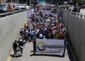Quito. La manifestación de los GAD se desarrolló de forma pacífica.
