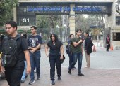 Medidas. Entre las acciones que ejecuta la Universidad de Guayaquil para cuidar a sus estudiantes es la seguridad interna y externa de sus predios.