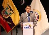 Daniel Noboa en su discurso tras recibir credenciales como presidente de Ecuador.