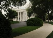 Vista general del costado norte de la Casa Blanca, en Washington DC (EE.UU.).