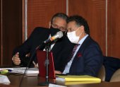Diligencia. El excontralor Pablo Celi durante la audiencia del caso Las Torres.