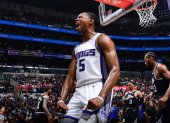 De"Aaron Fox, de los Sacramento Kings, promedió 32 puntos por encuentro.