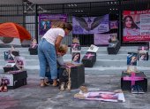 Madres de mujeres desaparecidas y asesinadas protestan en Tuxtla Gutiérrez, México, en mayo de 2023.