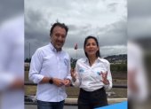 Pabel Muñoz y Luisa González salieron en un video donde ofrecían construir la universidad en Chillogallo, al sur de Quito.