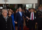 Salida de Guillermo Lasso de la posesión de Daniel Noboa como presidente de la República.