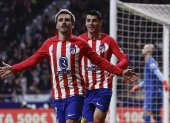 Antoine Griezmann fue el autor del único tanto del Atlético que les permite seguir sumando.