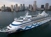 Aida Cruises muestra el crucero Aida Aura que iba a llevar a pasajeros a un viaje por el mundo de tres años.
