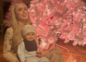 Paris Hilton con su primogénito.