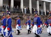 Evento. Estuvo previsto que Daniel Noboa presida la ceremonia de cambio de guardia, pero acudió Abad.