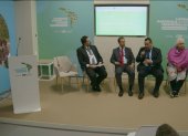 Ponencia. El alcalde Aguarico, Juan Carlos Orellana, fue invitado al encuentro para exponer su plan de trabajo, en 2022 su territorio ganó el premio: Mejor Destino Turístico Rural del Mundo en 2022.