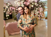 Belén junto a su esposo, Omar Ordoñez.