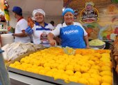 Una variedad gastronómica como hornado, fritada entre otros se ofertó en la feria