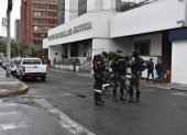 Ambiente. La sede de la Corte Nacional de Justicia en Quito permanecía bajo resguardo policial.
