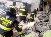 Tras la explosión súbita una vivienda quedó en escombros en La Argelia Alta.