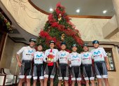 Los ciclistas del Movistar Best PC viven la Navidad como una familia mientras compiten en las carreteras de Costa Rica.