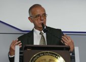 Bogotá. El ministro de Defensa, Iván Velásquez dio detalles de la operación.