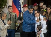 Caracas. Nicolás Maduro recibe a Alex Saab en el Palacio de Miraflores.