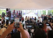 Actividad. El presidente Daniel Noboa participó de inauguración de obra.