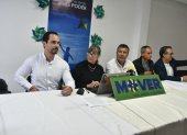 El asambleísta Jonathan Parra estuvo presente en la rueda de prensa que se desarrolló el 3 de enero de 2024.