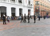 Vigilancia. Los patrullajes policiales y militares se reforzaron en distintos sectores de la ciudad