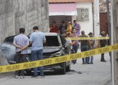 Evidencia. El carro que se usó para asesinar al fiscal Suárez fue incinerado. Fue cono armas largas y cortas.