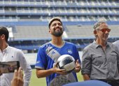 Cristhian Noboa de nuevo con la camiseta de Emelec.