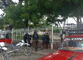 Detención. Algunos de los sospechosos fueron detenidos en la calle.