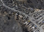 Un sector de El Olivar, afectado por los incendios forestales de Viña del Mar (Chile).