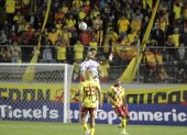 Los jugadores de Aucas señalaron que será clave ser fuertes en el juego aéreo en la casa del Nacional paraguayo.