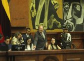 Los legisladores, en plena sesión mientras se trataba la propuesta de reforma del Código Integral Penal.
