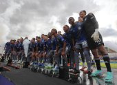 Emelec presentó a su equipo en la Explosión Azul que se celebró por primera vez fuera de Guayaquil