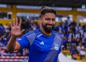 No paraba de sonreír Christian Noboa, en su primera Explosión Azul.