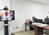 El expresidente Abdalá Bucaram se conectó a la audiencia vía telemática