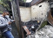 Así quedó el lugar donde ocurrió el incendio.