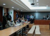 La audiencia se desarrolla en la Corte Nacional de Justicia.