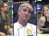 Los tres finalistas de MasterChef Celebrity Ecuador.