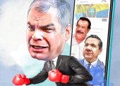 Rafael Correa se ha referido a Pablo Muentes y a Jaime Nebot en sus redes sociales.