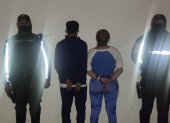 La pareja fue detenida en el Comité del Pueblo, en el norte de Quito.