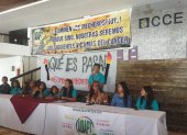 Las niñas demandantes llegaron a Quito este 12 de marzo de 2024.